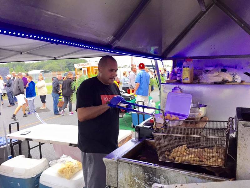 Chef Steve Ruiz prepares Loaded Fries at Food Truck Friday. BY SUBMITTED